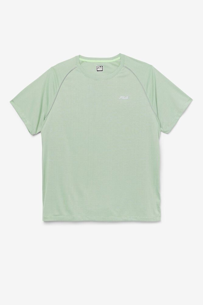 Fila T-Shirt Fauna Crew Mens Green - India LZV-872346